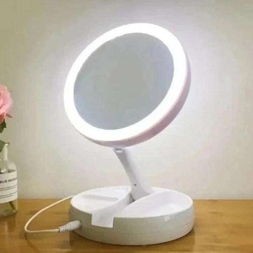 Led makeup mirror double sided - led,