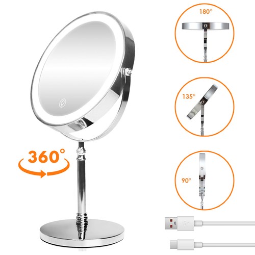 Double sided makeup mirror - double, 1x