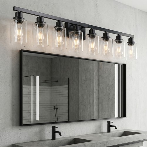 Vanity light black modern - 51'',