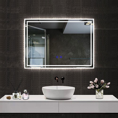 Illuminated bathroom mirror - bathroom,