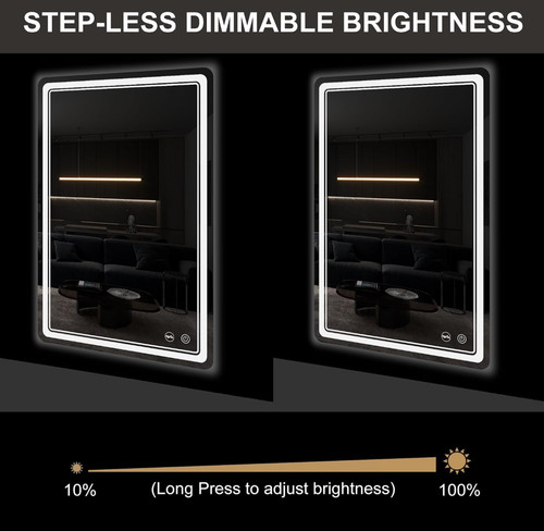 Led bathroom mirror with - bathroom,