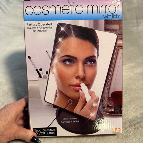 Led cosmetic mirror with - cosmetic, light