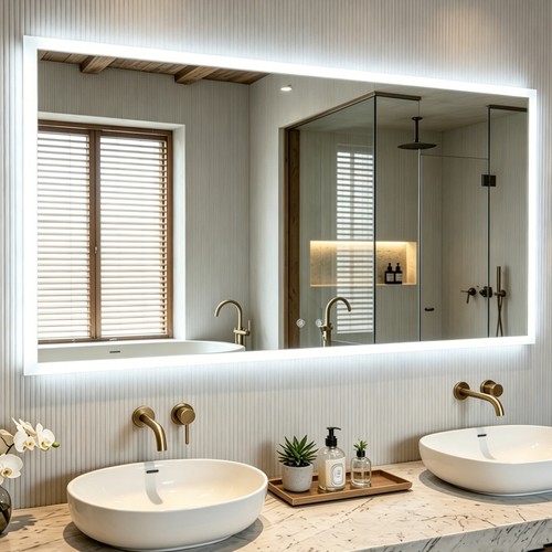 1200x700mm led bathroom mirror - led,