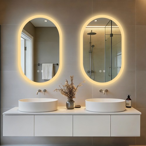 Led bathroom mirror with - bathroom,