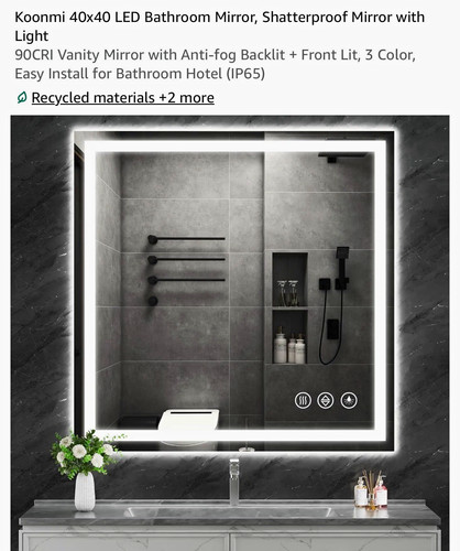 Koonmi 40x40 frameless square - koonmi,