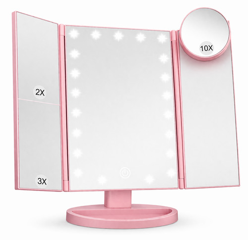 Trifold makeup mirror - makeup,
