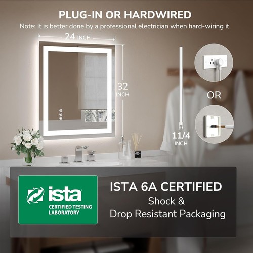 Dual led lighted bathroom - dual,