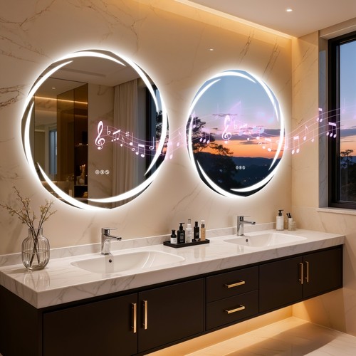 Round led bathroom - led,