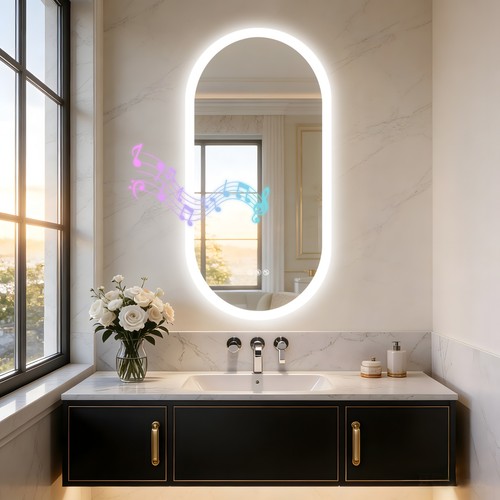 Bluetooth led bathroom - led, mirror