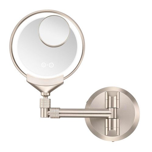 Lighted makeup mirror wall - lighted,