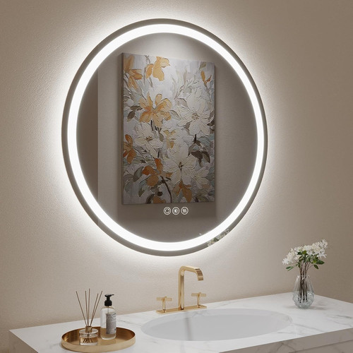 Inch round led bathroom - inch,