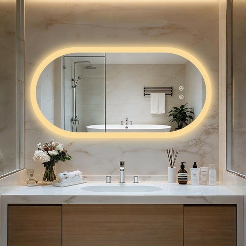 Led bathroom mirror with - led,