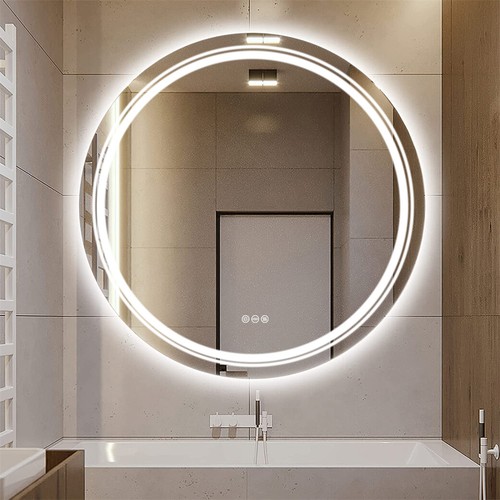 Large round led bathroom - round,