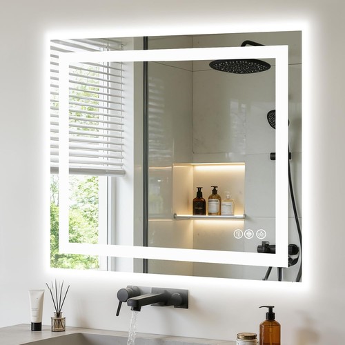 36x36 led bathroom mirror - mirror, w/