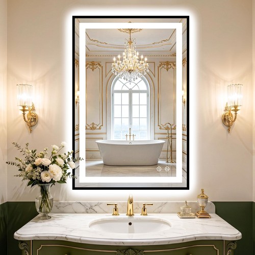 Led bathroom mirror with - bathroom,