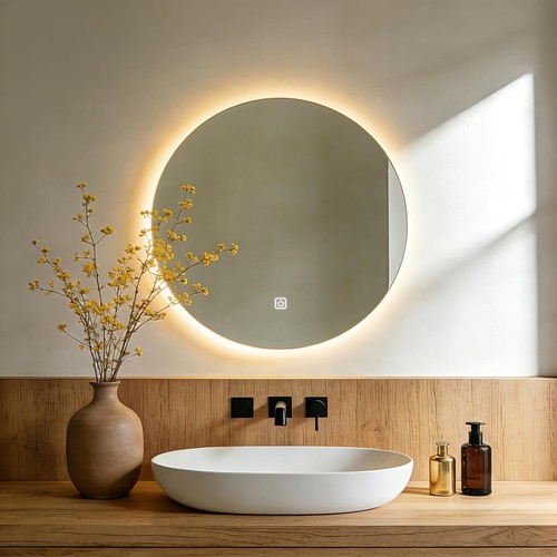 Inch round led bathroom - round,