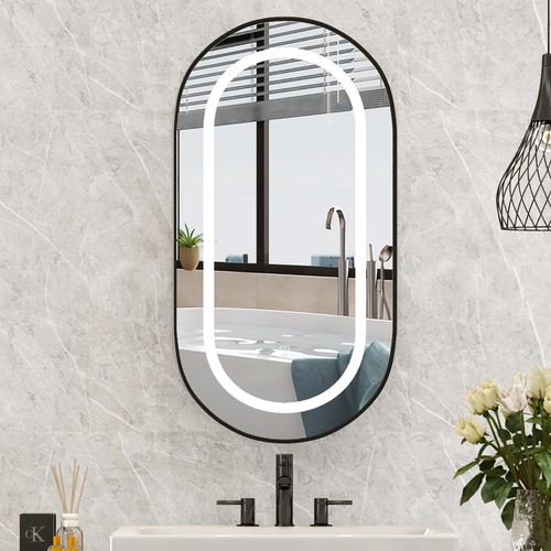Bright oval led bathroom - oval,