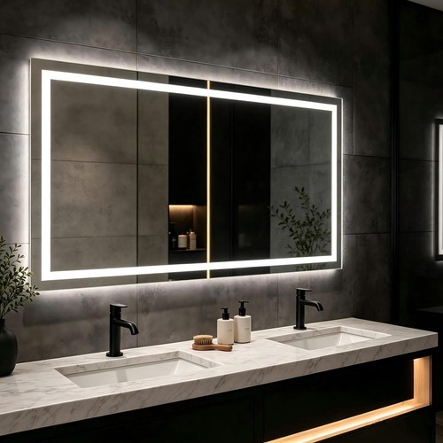 72x36 led bathroom mirror - mirror, with