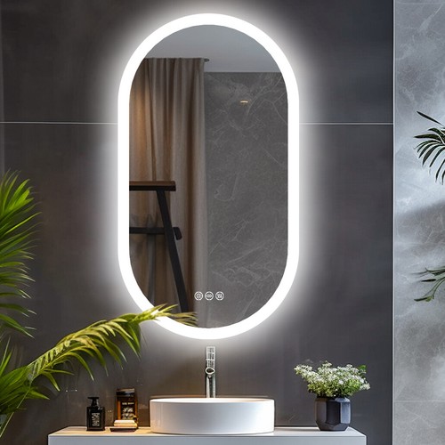 Large bathroom mirror led - large,