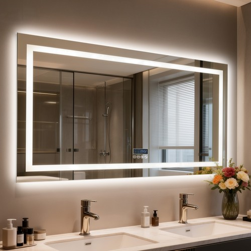 Led bathroom wall - wall, vanity