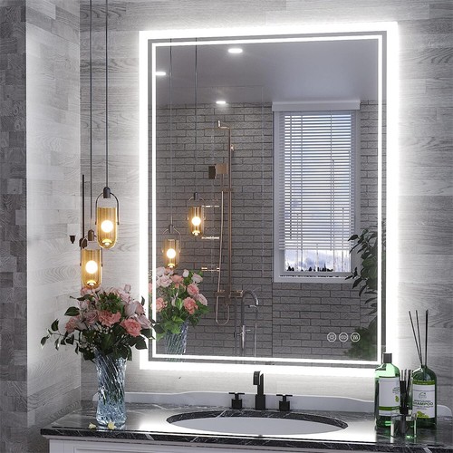 Bathroom mirror backlight - mirror,