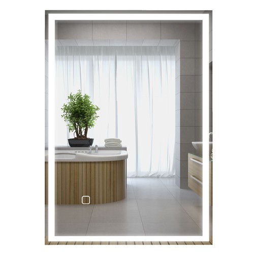 Dimmable bathroom mirror with - dimmable,