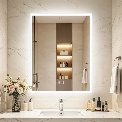 Large led bathroom wall vanity - large,