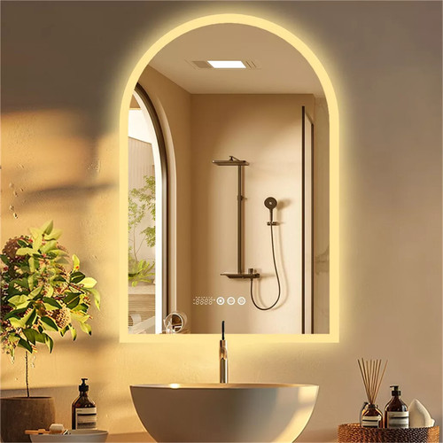 Led arch bathroom wall - bathroom,