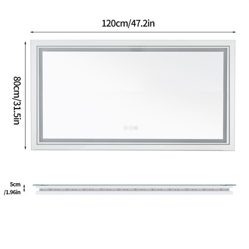 Shatter proof led bathroom - shatter-proof,