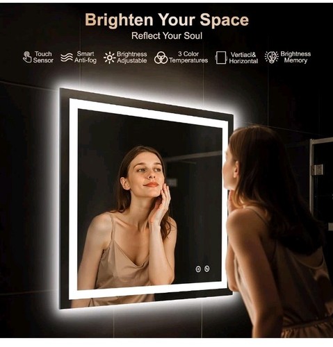 Led vanity mirror with lights - led,